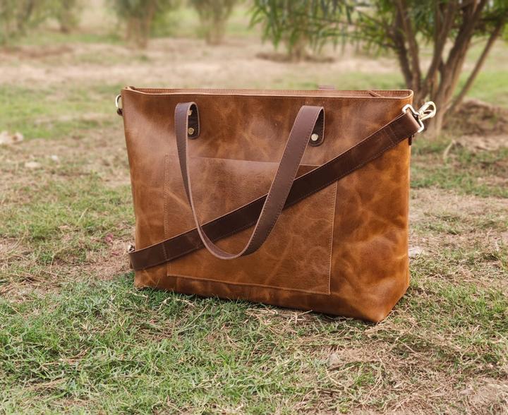 Immagine prodotto Only-Bags.Store Grande borsa tote in pelle, borsa da lavoro per laptop, borsa in pelle, borsetta