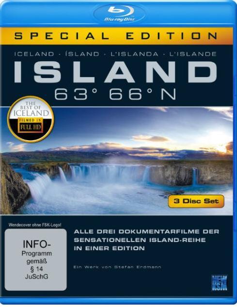 Actual product image Iceland 63° 66° N Special Edition (Blu-ray, 2011, German, English)