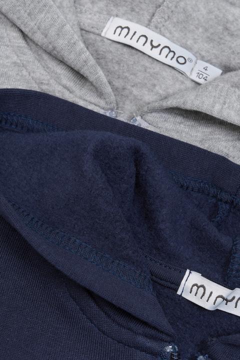Image du produit Minymo Lot de 2 vestes sweat gris-mélange Gr. 116 (116)