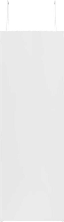 Immagine prodotto VidaXL Sacchetti di carta kraft 250 pezzi con manico Bianco 54x15x49 cm Sacchetto di carta (Borsa da regalo, 250 x)