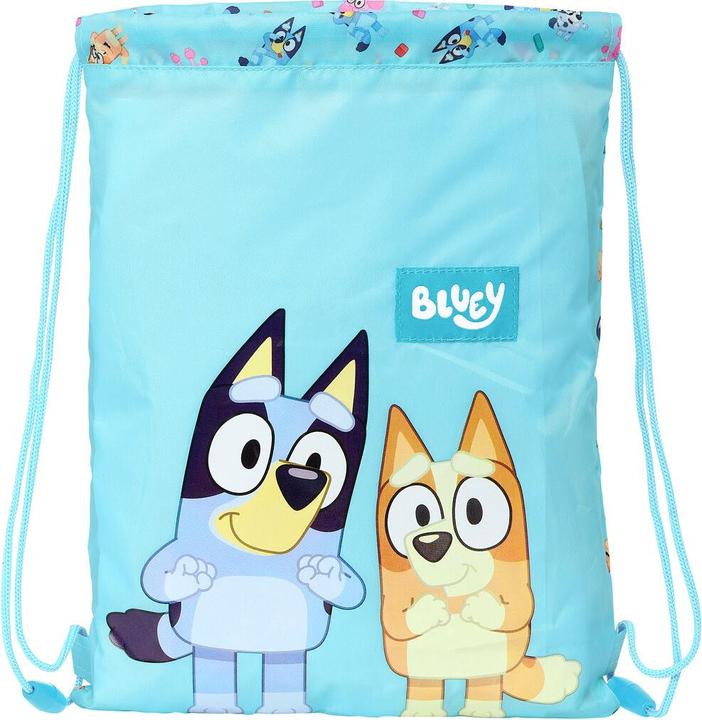 Image du produit Bluey Sac à dos avec lanières bleu ciel 26 x 34 x 1 cm