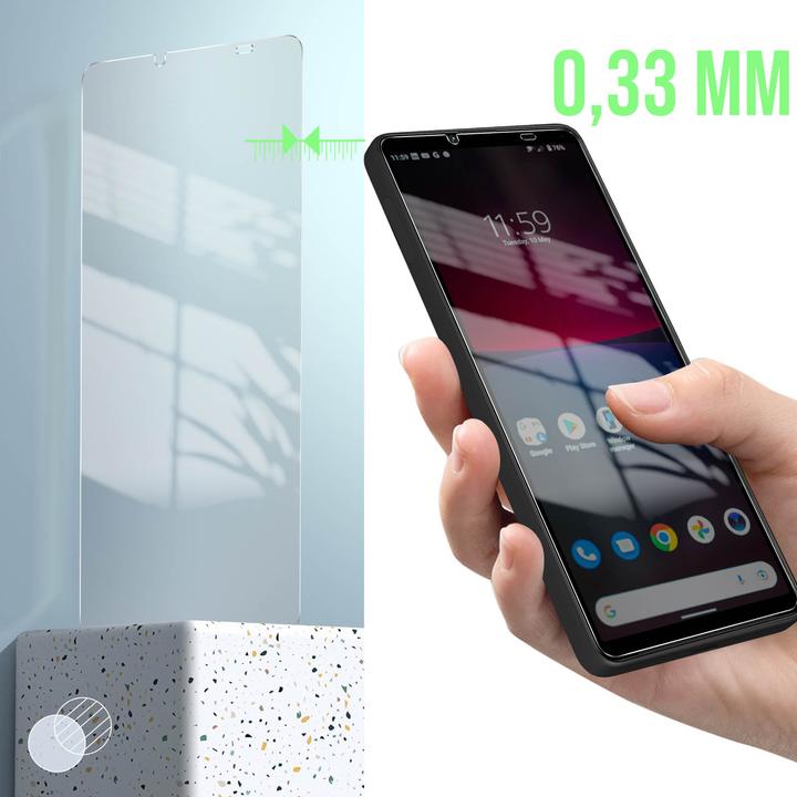 Actual product image Avizar 9H hardness glass screen protector film (1 Piece, Sony Xperia 10 IV)