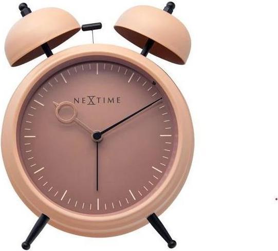 Nextime Tischwecker - 15 x 18 x 7 cm - pfirsich - Goldene Stunde