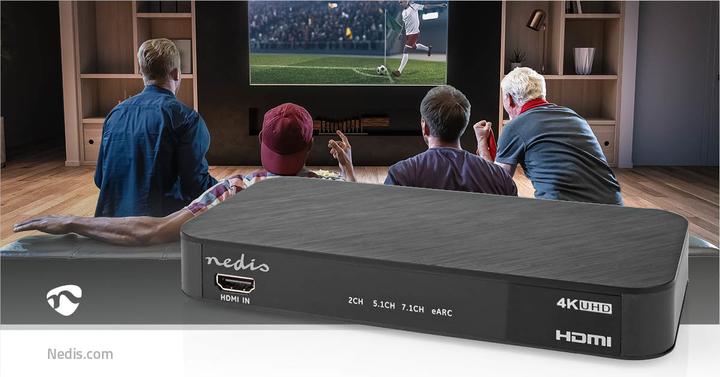 Image du produit Nedis Convertisseur audio numérique | 2 voies | Connexions - Entrée : Alimentation DC / 1x entrée HDMI™ |