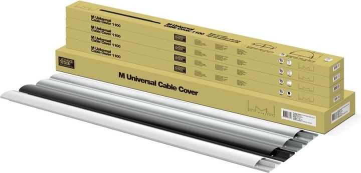 Actual product image Multibrackets Cable duct 75x1600, aluminum, white (Duct, 160 cm)