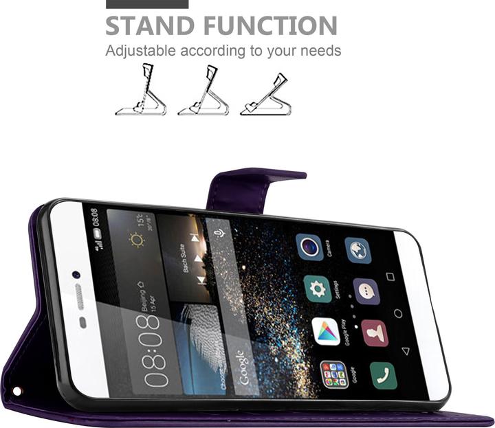 Image du produit Cadorabo Couverture du livre de fleurs (Huawei P8)