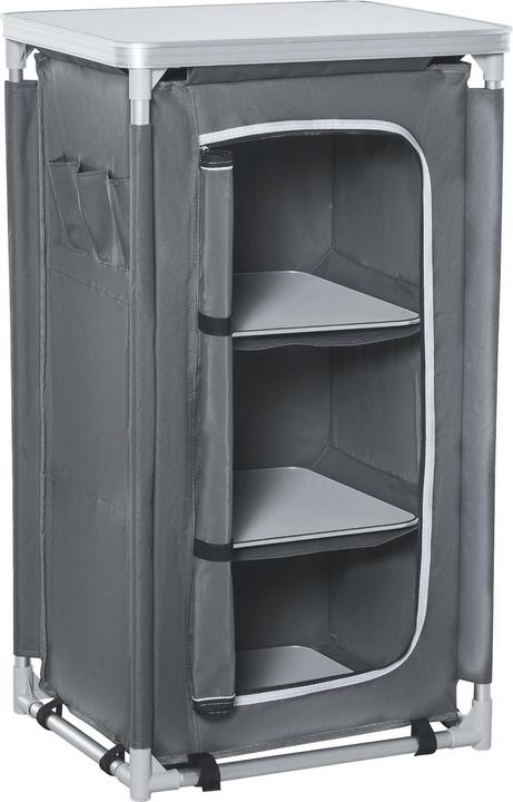 Image du produit Outsunny 2in1Table de camping avec plan de travail et compartiments