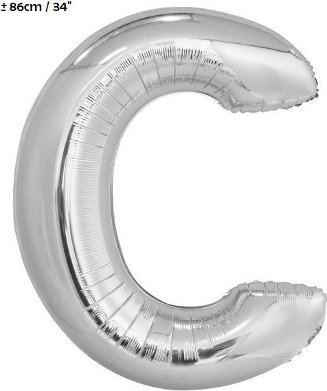 Actual product image Unique Foil balloon letter "C (1 x)