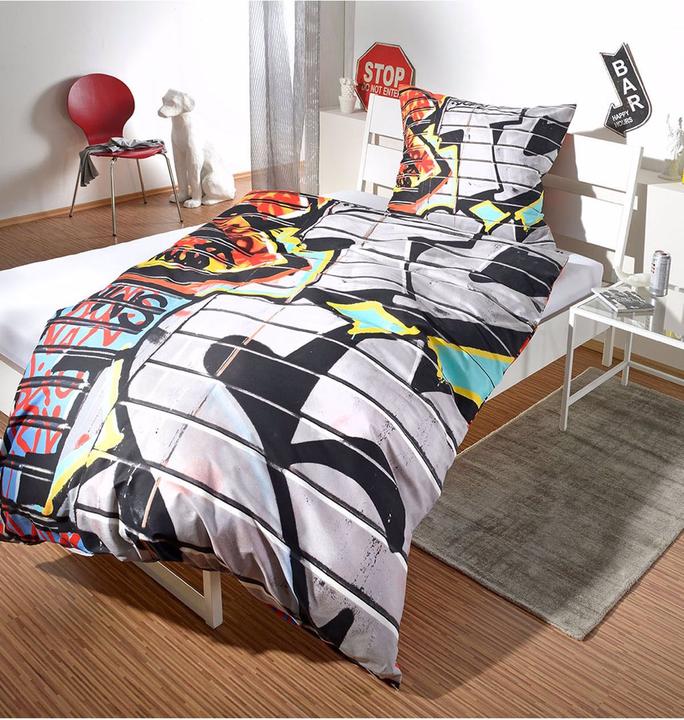 Immagine prodotto BettwarenShop Graffiti (Set di biancheria da letto, 155 x 220 cm, 80 x 80 cm)