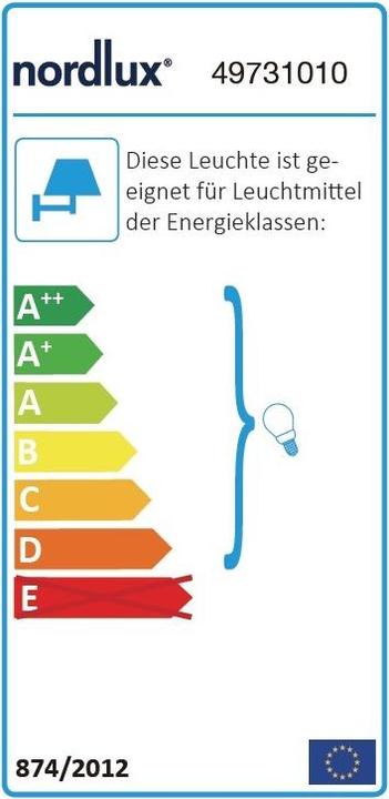 Energie-Label Nordlux Aussenwandleuchte Canto Maxi Kubi 2 (GU10, IP44)