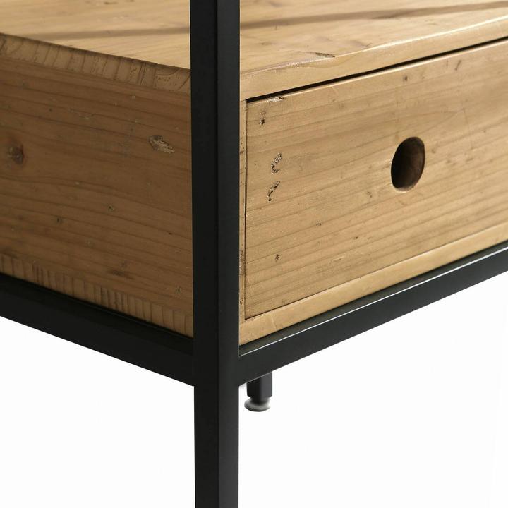 Image du produit Loberon Lavabo Maeva noir/blanc/marron