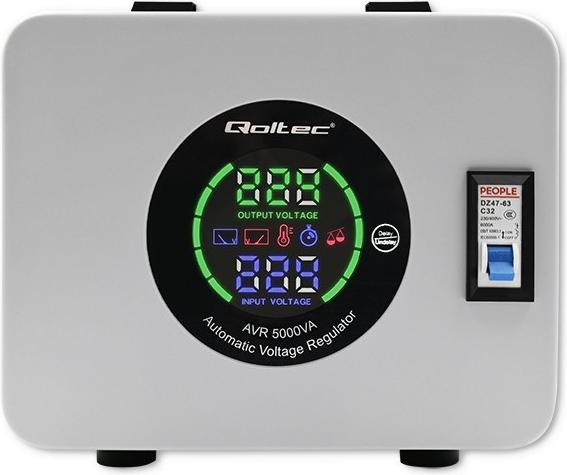 Image du produit Qoltec 50726 Stabilisateur automatique de tension (5000 W)