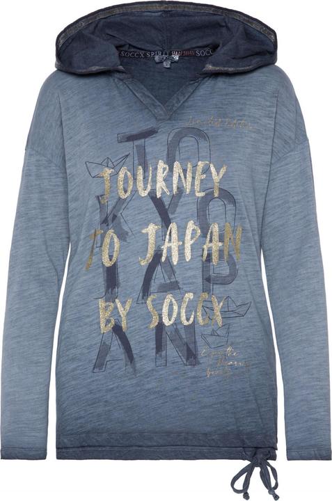 Actual product image Soccx Langarmshirt Konnichiwa Longsleeve mit Kapuze (XXL)