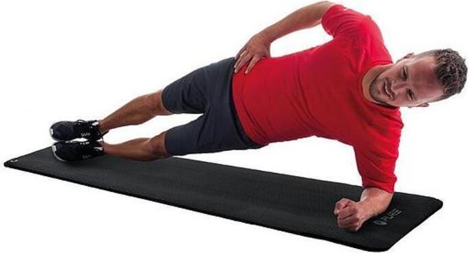 Immagine prodotto Pure2improve Tappeto fitness 1830 mm, 580 mm, 10 mm, gommapiuma NBR, nero (10 mm)