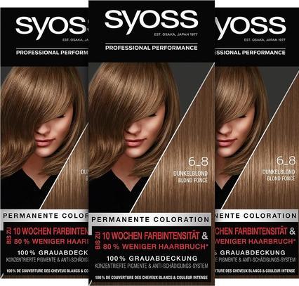 Produktbild Syoss Permanente Coloration (6-8 Dunkelblond Stufe 3)
