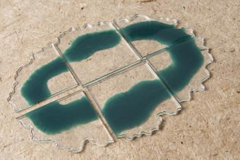 Actual product image Pebeo Geode Puzzle Tray Shape (Black)