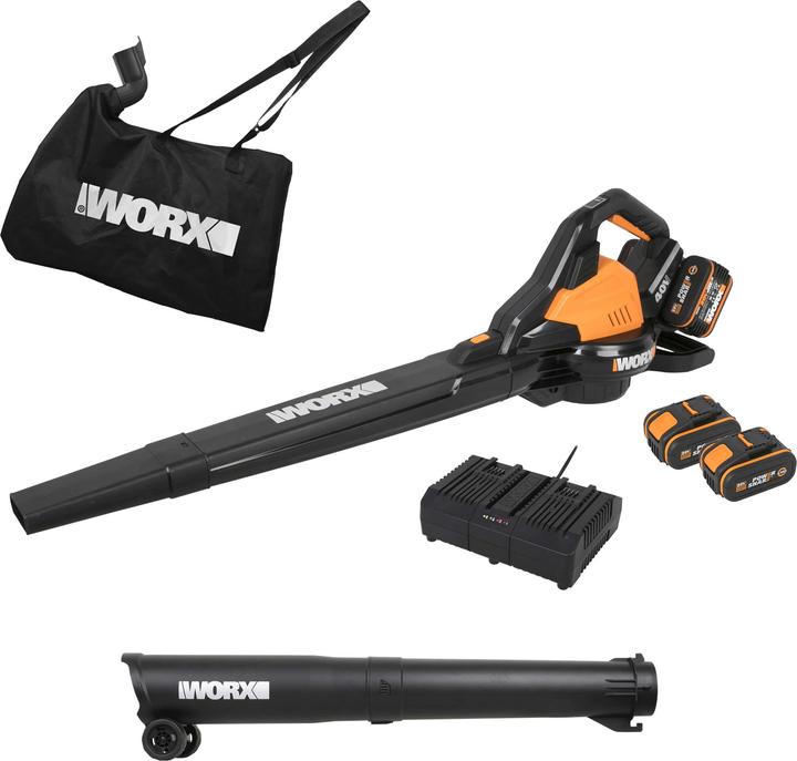 Worx WG583E.9 (Akkubetrieb, Laubbläser, Laubsauger, Laubsauger-& bläser)
