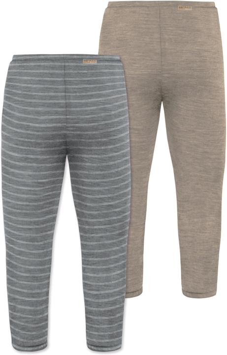 Immagine prodotto Normani Confezione da 2 pantaloni baby merino con piedini - 9539 (56)