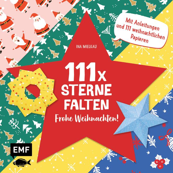Actual product image 111 x Fold stars - Merry Christmas!