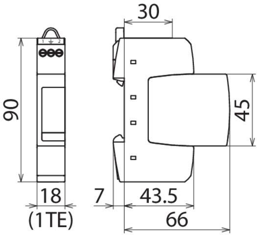 Actual product image Dehn DR M 2P 255 SN1802