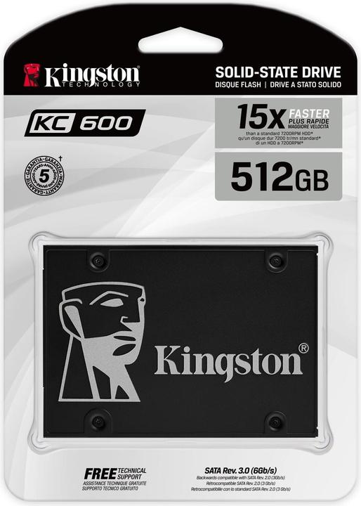 Produktbild Kingston KC600 (512 GB, 2.5")