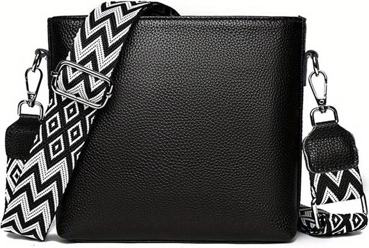 Actual product image Only-Bags.Store Kunstleder Crossbody Umhängetasche, Solid Farbe Messenger Satchel Geldbörse, Casual Fashion