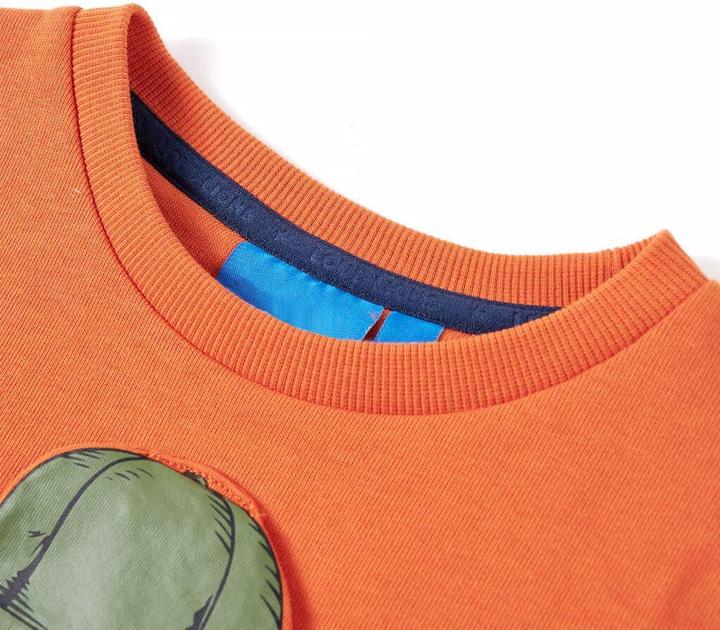Immagine prodotto VidaXL Felpa da bambino arancione scuro 128,Materiale: 92% cotone (128)