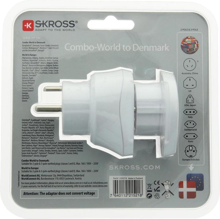 Actual product image Skross Travel adapters