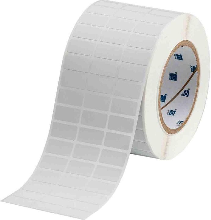 Immagine prodotto Brady THT-5-437-10, fluoruro di polivinile, bianco, 25,40 x 12,70 mm, autoestinguente, permanente, a 3