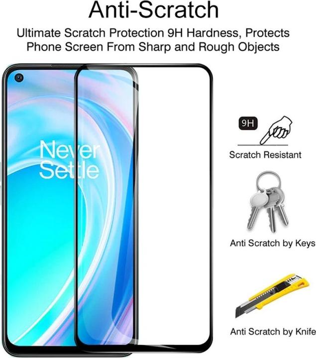 Produktbild Screenguard OnePlus Nord CE 2 Lite 5G Full Screen Panzerglas Schutzfolie 2.5D 9H (1 Stück, OnePlus Nord CE 2 Lite 5G)