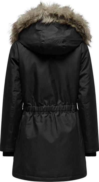 Produktbild Only Kapuze mit abnehmbarem Kunstfell-Rand Gerippte Ärmelbündchen Parka Langer Parka (XXL)