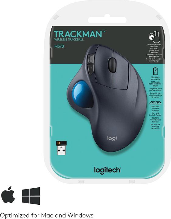 Actual product image Logitech M570 (Wireless)