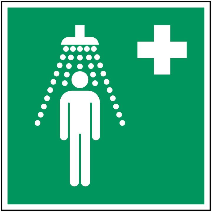 Productafbeelding Brady ISO veiligheidsbord - veiligheidsdouche