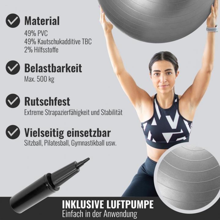 Actual product image Gorilla Sports Exercise ball (75 cm)