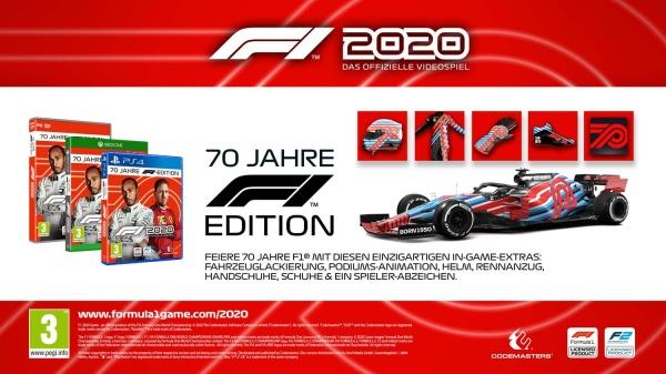 Immagine prodotto Codemasters F1 2020 70 anni F1 Edizione F1 (PS4, DE)