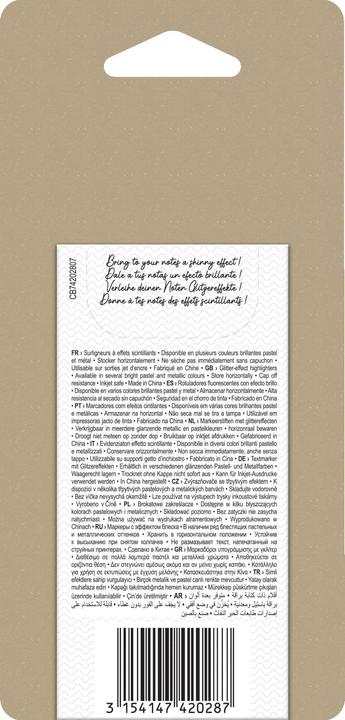 Immagine prodotto Maped Confezione 2 Evidenziatore Glitter Colori (Multicolore, 2 x)
