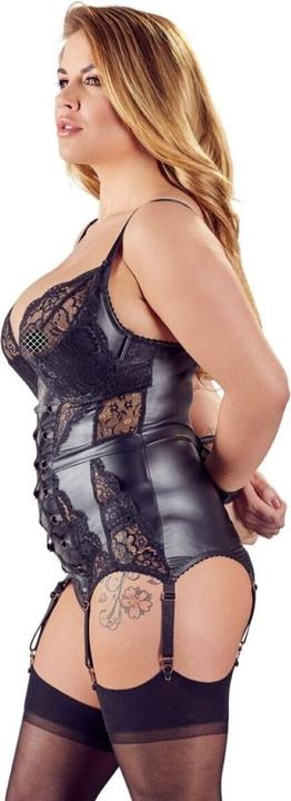 Actual product image Cottelli Collection Suspender Shirt And Panties (L)