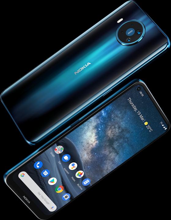 Produktbild Nokia 8.3 (128 GB, Polar Night, 6.81", Hybrid Dual SIM, 64 Mpx, 5G)
