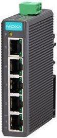 Actual product image Moxa EDS-205 - Entry-level unmanaged Ethernet switch with 5 10100BaseT(X) ports, plastic housin
