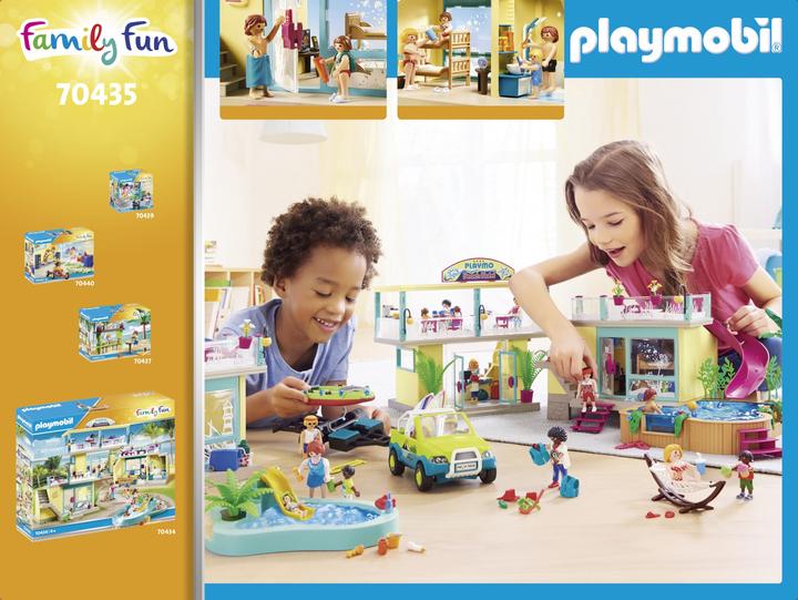 Produktbild Playmobil Bungalow mit Pool (70435, Playmobil Family Fun)