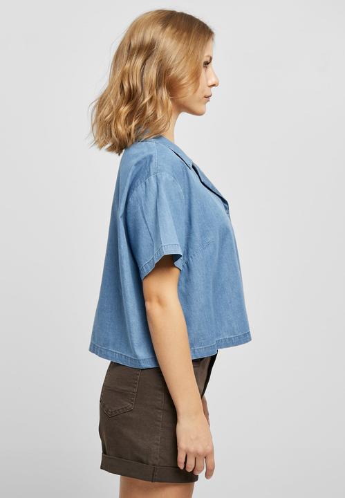 Produktbild Urban Classics Ladies Light Denim Resort Shirt (3XL)