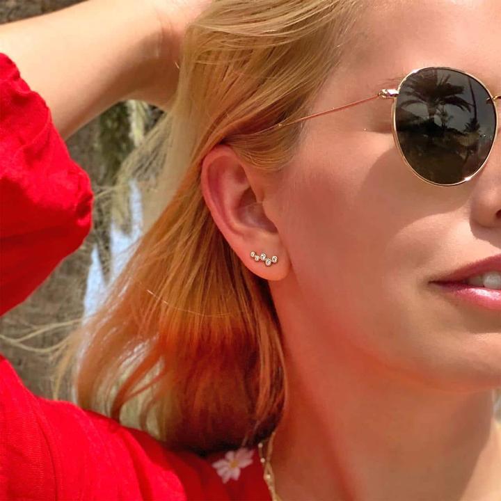 Image du produit Candy Boucles d'oreilles Elvy, argent sterling 925, plaqué or (Argent massif de 925, Plaqué or 18k)
