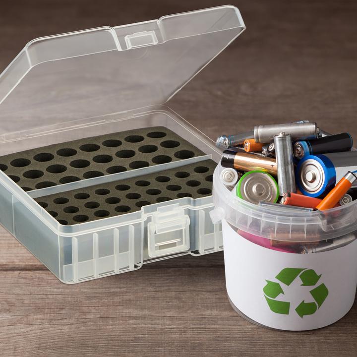 Actual product image Relaxdays Battery box