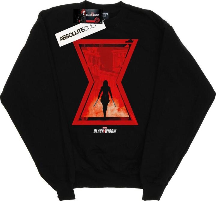 Produktbild Black Widow Movie Icon Silhouette Sweatshirt Mädchen (140, 146)