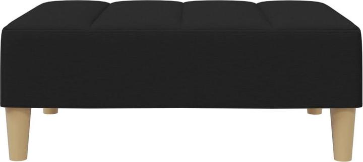 Actual product image VidaXL Sofa bed 2 seater with footstool Sofa bed daybed black fabric