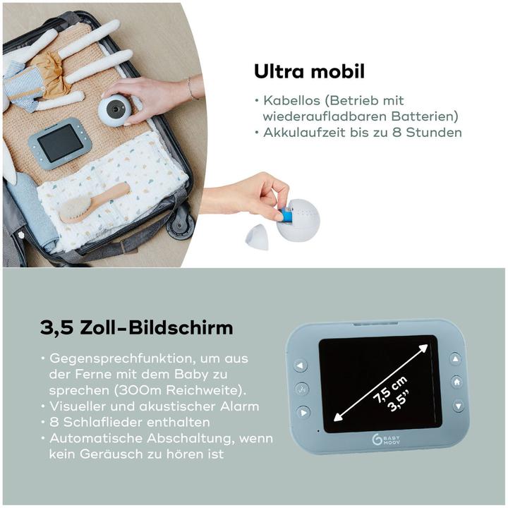 Produktbild Babymoov Babyphone mit Kamera Yoo-Roll (Babyphone mit Kamera, 300 m)