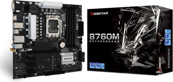 Produktbild Biostar B760MX2-E Pro D4 (LGA 1700, Intel B760, mATX)