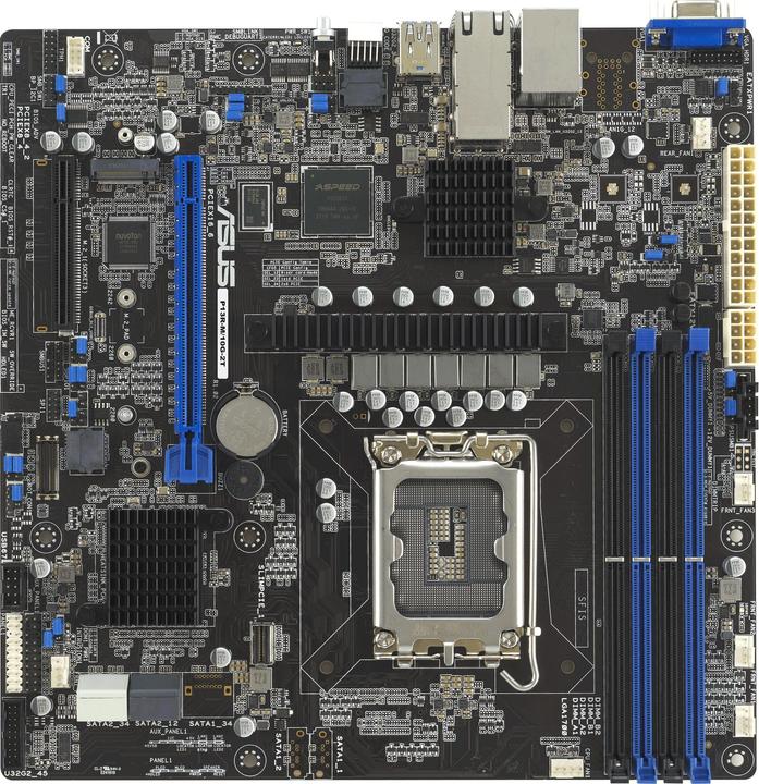 Actual product image ASUS P13R-M/10G-2T (LGA 1700, Intel C252, mATX)