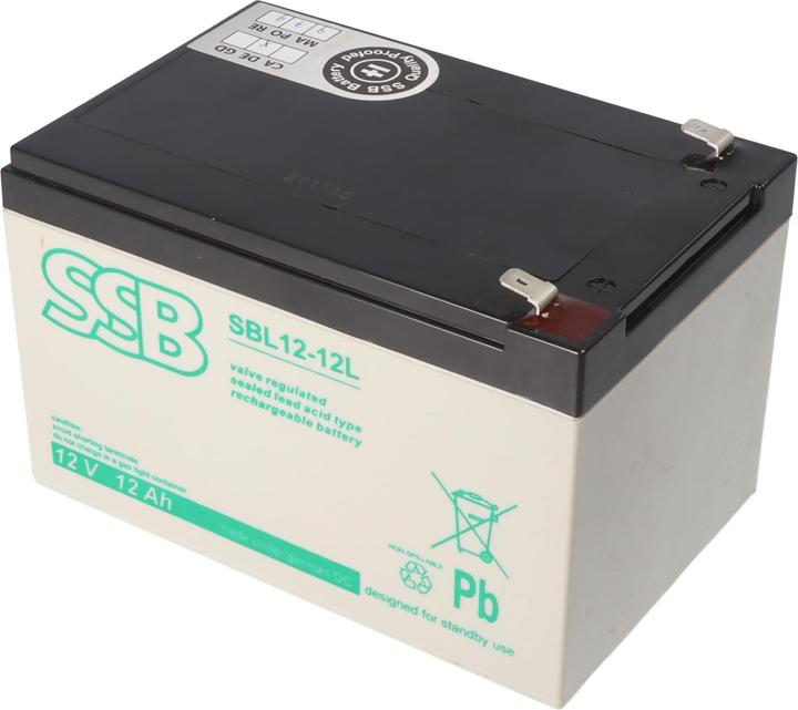 Actual product image SSB SBL12-12L 12V 12Ah Bleiakku AGM Blei Gel Akku (12 V)