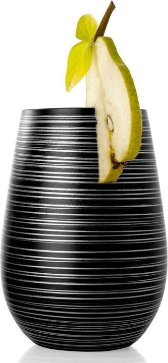 Produktbild Stölzle Twister meets Elements Longdrinkbecher 465ml, Schwarz-Silber (0.05 l, 1 x)